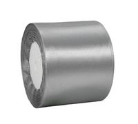 Wide Silver Gray Satin Ribbon 75mm (2.9Inch) for Gift Wrapping, 22m Thick Silk Ribbon for Crafting, Christmas, Wedding Car, Hair Bows, Bouquets, Party, Cake Decorations