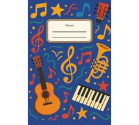 Wide Staff Music Manuscript Paper for Kids - 100 Pages of Blank Sheet Music: Music Notebook for Beginners | Easy-to-Write Stave Paper for Children Learning Piano, Guitar or Violin