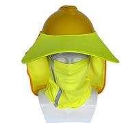 Wide SunShade Neck Shield For Hard Hats Construction Safe Helmets Sunshade High Visibility Reflective Mesh Reflective Hard Hats Neck Shield