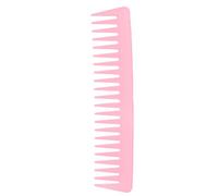 Wide Teeth Comb Large Hair Detangling Comb No Handle Curly Hair Comb Ergonomic Design Smooth Glide for Curly Hair Wet Dry Hair ABS Carbon Fiber 19x4cm (Pink)