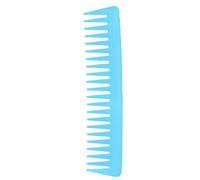 Wide Teeth Comb Large Hair Detangling Comb No Handle Curly Hair Comb Ergonomic Design Smooth Glide for Curly Hair Wet Dry Hair ABS Carbon Fiber 19x4cm (Blue)