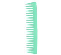 Wide Teeth Comb Large Hair Detangling Comb No Handle Curly Hair Comb Ergonomic Design Smooth Glide for Curly Hair Wet Dry Hair ABS Carbon Fiber 19x4cm (Green)