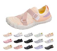 Wide Toe Box, Quick-Drying Beach Shoes, Unisex Simple Barefoot Shoes, Non-Slip Fitness Shoes, Breathable Barefoot Shoes, Soft Lightweight Bathing Shoes, Women's Men's Trail Running Shoes, Rose Gold, 6