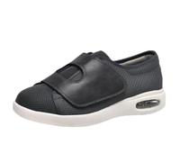 Wide Toe Diabetic Shoes Adjustable Hook Loop Air Cushion Heel Knit Upper | Wide Toe Adjustable Hook Loop Diabetic Walking Shoes Breathable Knit Upper Air Cushion Heel Orthopedic Lightweight