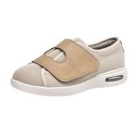 Wide Toe Diabetic Shoes Adjustable Hook Loop Air Cushion Heel Knit Upper | Wide Toe Adjustable Hook Loop Diabetic Walking Shoes Breathable Knit Upper Air Cushion Heel Orthopedic Lightweight