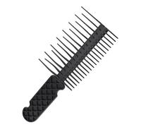Wide Tooth Anti Knotting Comb, Made From ABS Plastic Material for Safe and Easy Hair Styling, Ergonomically Designed with a Groove Grip