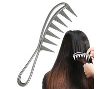 Wide Tooth Comb - Anti-Static Detangler Professional Hair Tool | Extra Wide Comb for Wet or Curly Hair, Smooth Slip Detangling Comb for Salty Styling