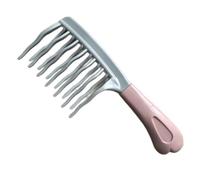 Wide Tooth Comb | Curling Comb | Professional Combs | Double-Row Wavy Combs with Wide Teeth - Anti-Pulling Effect for Curly, Wavy and Long Hair, Hairdressing Styling Tool