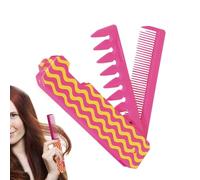 Wide Tooth Comb | Fine Tooth & Wide Tooth Texture Comb,Folding Styling Tool for Women Girls, Portable Detangling Combing Hair Brush for Hair, Beards and Mustaches