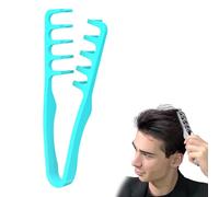 Wide Tooth Comb for Curls, Volumizing Texture Hair Comb for Women and Men, Wide-Tooth Styling Comb Adds Root Lift and Volume, Detangling and Grooming Tool for Natural Hair and Daily Styling (Green)