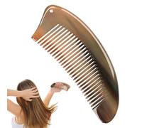 Wide Tooth Hair Brush, Natural Horn Comb, Beard Massage Tool 18x5x0.8cm/7.09x1.97x0.31 Inches Eco-Friendly And Sustainable For Everyday Styling And Scalp Pampering