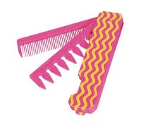 Wide Tooth Pocket Comb For Men - Detangling & Styling Comb With Fine & Wide Teeth | Portable Unisex Hair Brush For All Hair Types | Foldable Beard & Moustache Grooming Tool For Travel