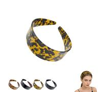 Wide Tortoise Shell Headband with Teeth, Thick Tortoise Shell Headband for Women, 1.5in No Slip Wide Retro Plastic Headbands for Girls, No Headache Durable for Women Vintage Style (D)