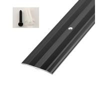 Wide Transition Strip for Uneven Floors, Doorway Threshold Ramp with Screws, Metal Fluted Saddle Trim for Floor Joining