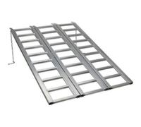 Wide Tri-Folding Aluminium Loading Ramp - 680Kg Capacity - Compact & Lightweight