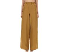 Wide Trousers - female - Max Mara - Wide Trousers - Beige - 2XS - Trousers 2XS