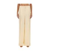 Wide Trousers - female - Max Mara - Wide Trousers - Beige - M - Trousers M