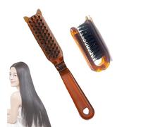 Wide Use: Sporting a strong andenduring build, our folding hair brush comes with a bristle design that lasts longer easy to clean. Suitable for combing, massaging, andsmoothing all hair types