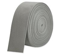 Wide Webbing Straps for Replacement Lawn Chair 2inch 12 Yards Heavy Polyprorylene Straps for Outdoor DIY Gear Repair Pet Collars Decorative Webbing Straps for Crafts Bags (Gray 20)