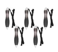Wide Weighted Pen weighted pencil Multi Function Weight Balance 5pcs Low Grip Strength Fat Heavy Weighted Pens Slip Resistant for Parkinsons (Black) Retractable Ballpoint Pens
