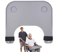 Wide Wheelchair Tray Table with Cup Holders, Detachable Lap Tray for Elderly, Thickened Desk for Meals, Hobbies, and Relaxation