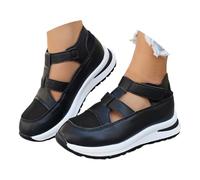 Wide Width Platform Sandals Slip On Beach Casual Summer Espadrilles With Adjustable Hook And Loop Strap Simple Sandal, Endless Sunshine