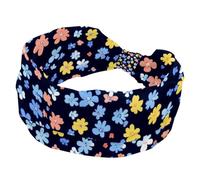 Wide Womens Headband, Little Flower Pattern Sweat Absorbing Sports Hairband, Elastic Soft Hairwrap, Yoga Headband, Fashion Hair Accessory