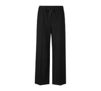 Wide Wool Blend Trousers - female - Marc Cain - Wide Trousers - Black - M - Trousers M