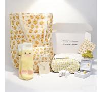 WIDEAL Duck Lover Gifts for Women - Tote Bag, Makeup Bag, Eye Sleep Mask Gift Set for Girls - Birthday, Christmas, Thank You Gifts for Mom, Teacher, Friend, Sister, Nurse (Duck)