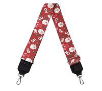 Wideasale Christmas Stocking Santa Claus Women Handbag Designer Crossbody Purses Bag, Adjustable Xmas Luggage Straps, Brown Long 29.9-50.3 Inches