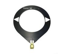Wideband 10kHz-180MHz Donut Loop for HackRF with for sma Connector Omnidirectional Reception Black(Black Female Connect)