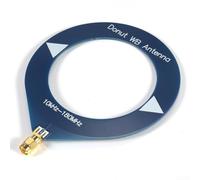 Wideband 10kHz-180MHz Donut Loop for HackRF with for sma Connector Omnidirectional Reception Black(Blue Male Connect)