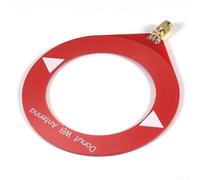 Wideband 10kHz-180MHz Donut Loop for HackRF with for sma Connector Omnidirectional Reception Black(Red Female Connect)