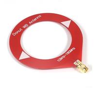 Wideband 10kHz-180MHz Donut Loop for HackRF with for sma Connector Omnidirectional Reception Black(Red Male Connect)