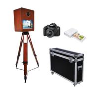WideMeet Portable Magic Mirror Photo Booth with 15.6 Inch Touch Screen, Flight Case Packaging, Mirror Photo Booth Selfie Photo Booth for Wedding Party Event Rental (Photo Booth Full Set)