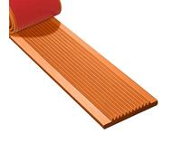 Widened Stair Nosing Edge Trim High adhesion Backing Non-slip High Toughness Thickened Flat Stair Edge Protector, for Outdoor Indoor