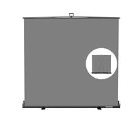 【Wider Style】 RAUBAY 78.7 x 82.7in Large Collapsible Gray Backdrop Screen Portable Retractable Panel Photo Gray Background with Stand for Video Conference, Photographic Studio, Streaming