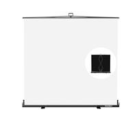 【Wider Style】 RAUBAY 78.7 x 82.7in Large Collapsible White Backdrop Screen Portable Retractable Panel Photo Background with Stand for Video Conference, Photographic Studio, Streaming