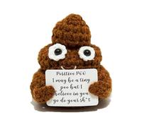 Widerway Mini Funny Positive Potato,3 inch Knitted Mr Potato Head with Inspirational Card Funny Customized Birthday Christmas Decorations for Women Mens Boyfriend Best Friend
