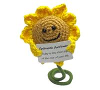 Widerway Mini Funny Positive Potato,3 inch Knitted Mr Potato Head with Inspirational Card Funny Customized Birthday Christmas Decorations for Women Mens Boyfriend Best Friend
