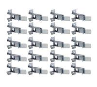 Wideskall Heavy Duty Metal Gaint Spring Grip Clamp Tool Hanger Wall Orgainzer for Garage Closet Brooms and Mops Wall Mount Holder (Pack of 20)