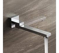 Widespread Kitchen Sink Mixer Tap, Faucets Spiral Faucet in-Wall Brass Mop Pool Faucet(Chrome)