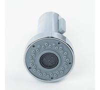 Widethk Texture Down Spray Head Kitchen Sink Mixer Tap Replacement Part 1/2 Inch Settings Rain Bubble Spray Connector Optional Pull Chrome Brushed Abs(Chrome)
