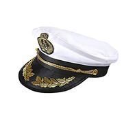 Widmann S.r.l. Captain's Sailor Hat 0186S White Navy One Size