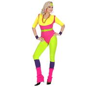 Widman 80s Aerobics Instructor - Adult Fancy Dress Costume - Small - 8-10