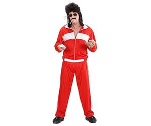 Widman 80's Red Tracksuit - Adult Fancy Dress Costume - Large - 42-44