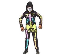 Widman Colourful Skeleton - Halloween - Childrens Fancy Dress Costume - Small - 128cm - 5 to 7 Years