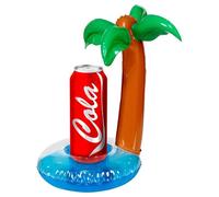 Widmann 00020 - Can Holder Palm Tree, Inflatable, Height 30 cm, Diameter 20 cm, Drink Holder, Beach Party, Hawaii, Theme Party