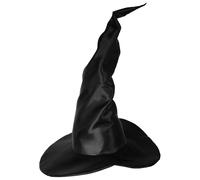 Widmann 00250 Extra Large Sculpting Satin Witch Hat Ladies Black One Size