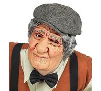 Widmann 00832 Old Man Half Mask, Skin-Coloured, Standard Size